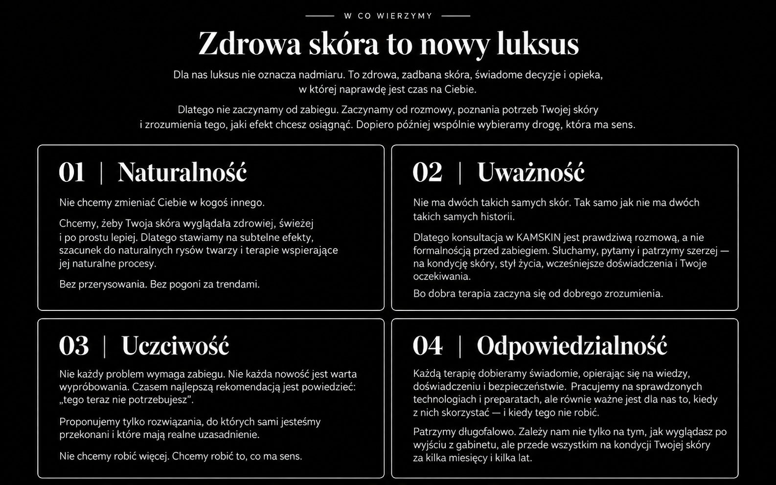 grafika przedstawiająca wartości KAMSKIN